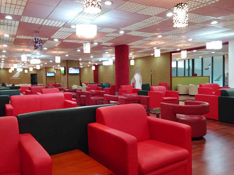 エチオピア航空　アディスアベバ　ラウンジ