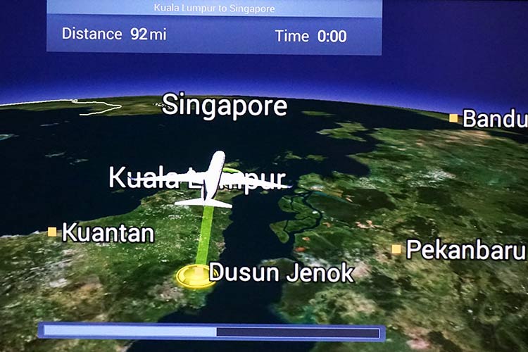 シンガポール航空　フライトルート