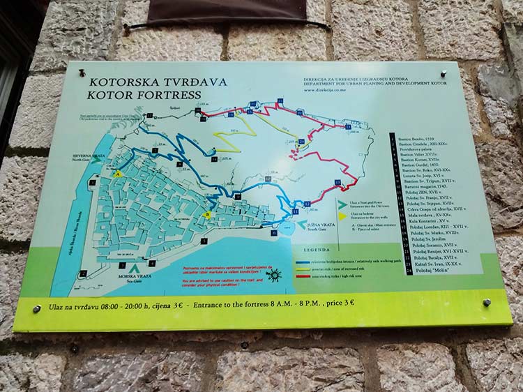コトル地図