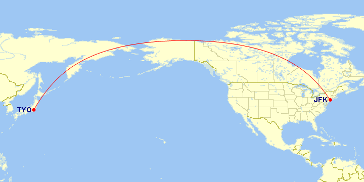 東京　ニューヨークルート