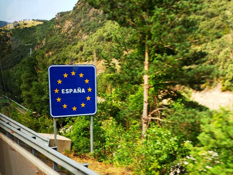 スペイン入国