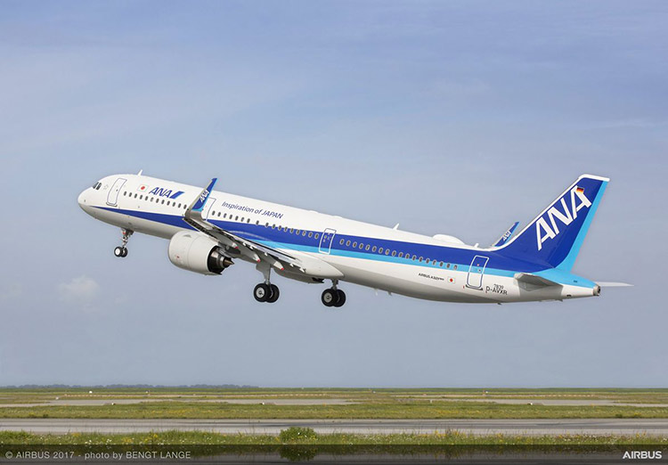 国内線全席シートモニター装備 ANA エアバスA321neoとは - 弾丸