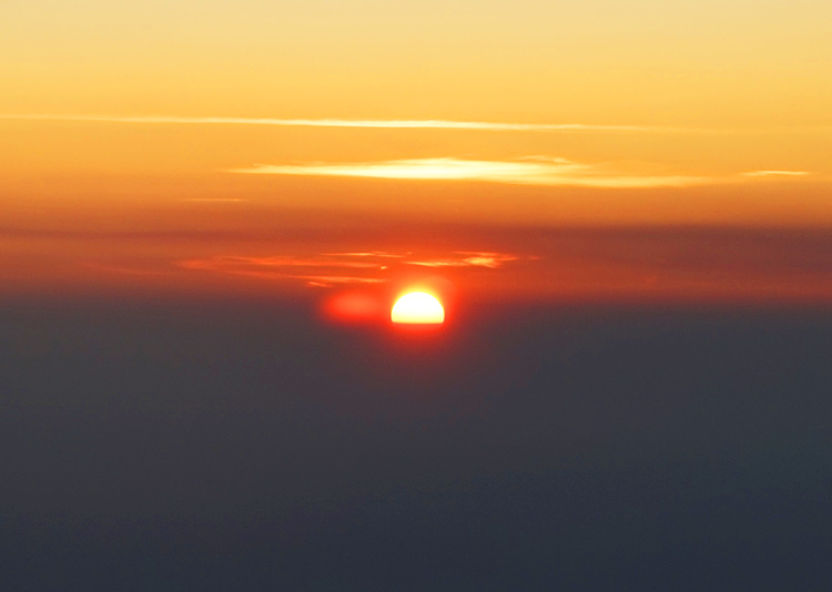 夕日