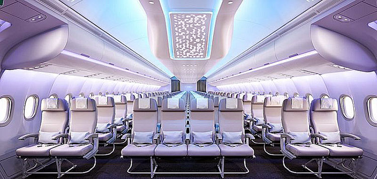 A330neo機内