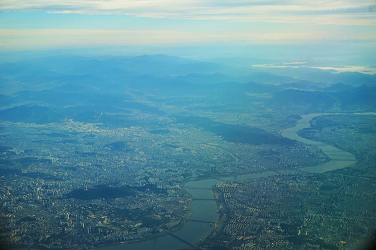 ソウル上空
