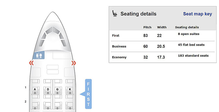 LX A330 seatmap