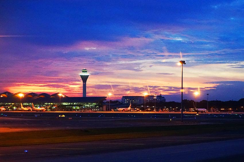 クアラルンプール空港の夜景