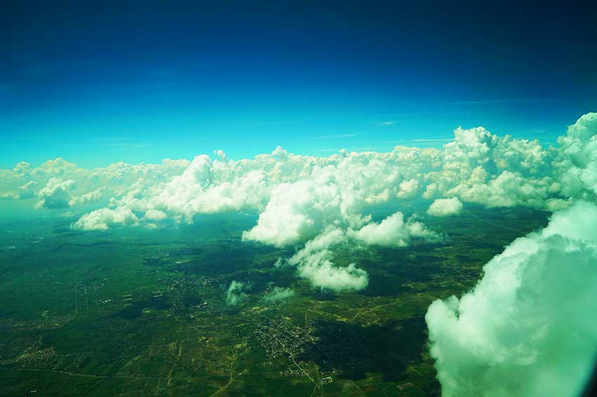 メキシコシテイ上空 メキシコシテイ上空