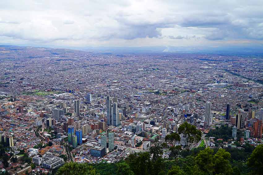 山頂からの景色