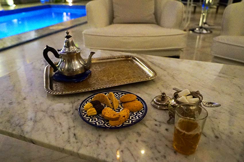 ウェルカムドリンク　ミントティー