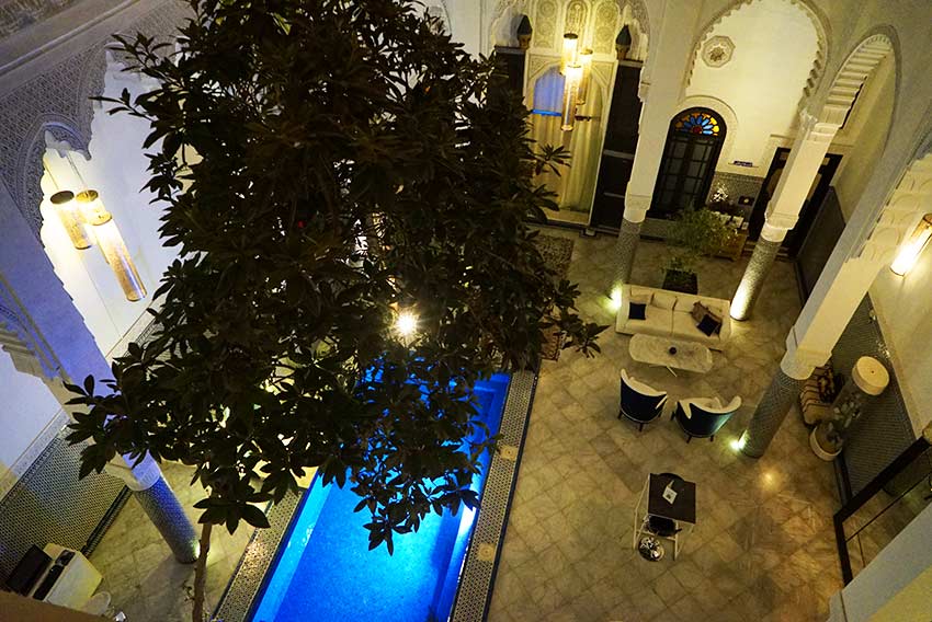 バルコニーからの景色夜