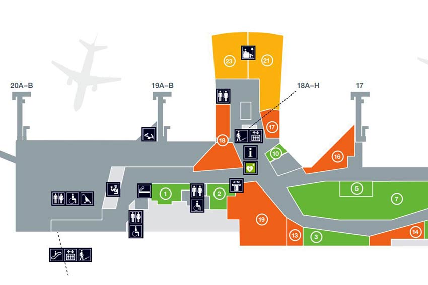 ヨーテボリ空港地図 ヨーテボリ空港地図