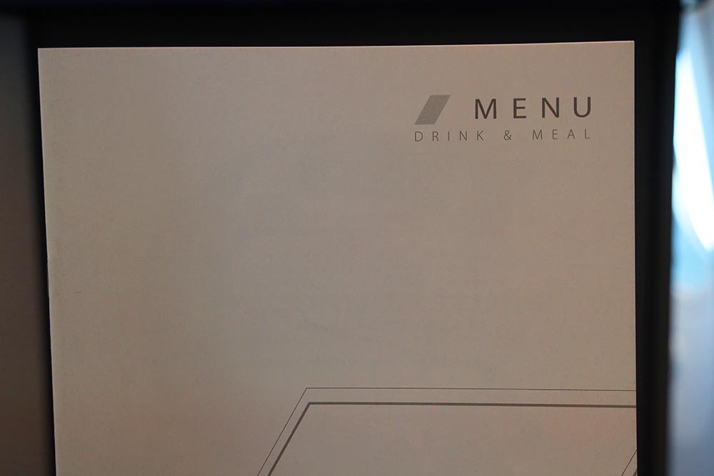 機内食メニュー