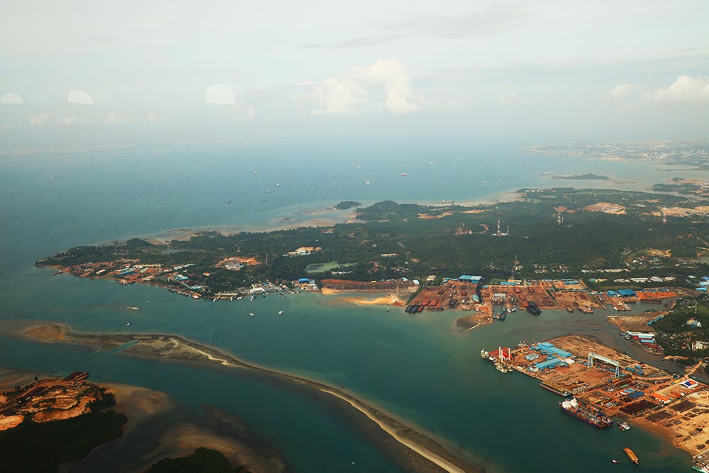 シンガポール上空