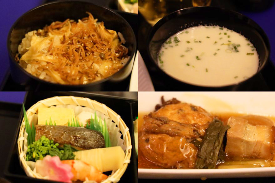 プレミアムクラス機内食