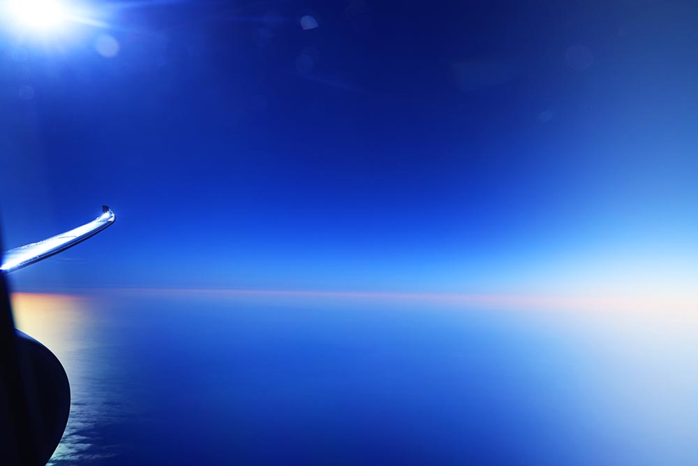 ANAビジネスクラス景色