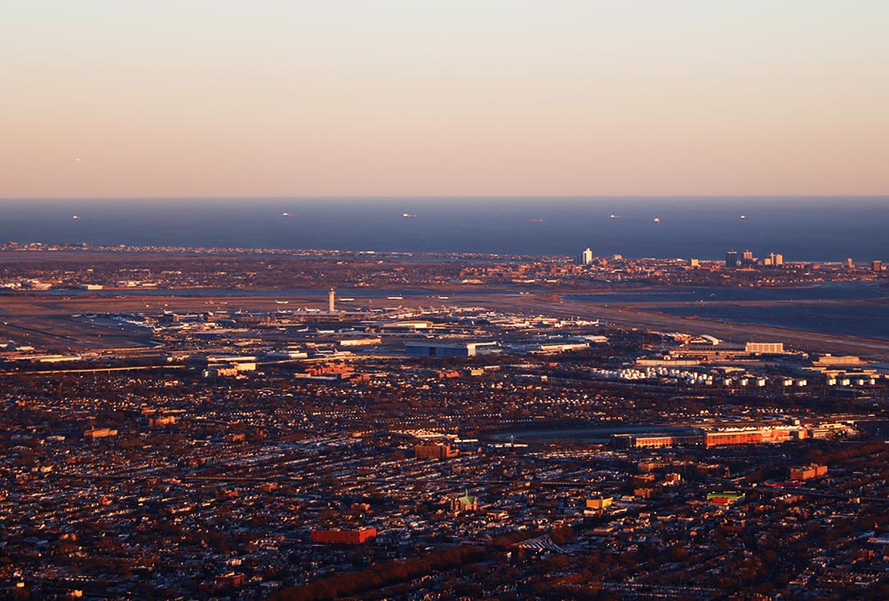 JFK空港上空 JFK空港上空