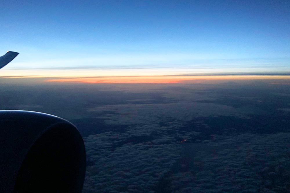 アンカレッジ上空 アンカレッジ上空