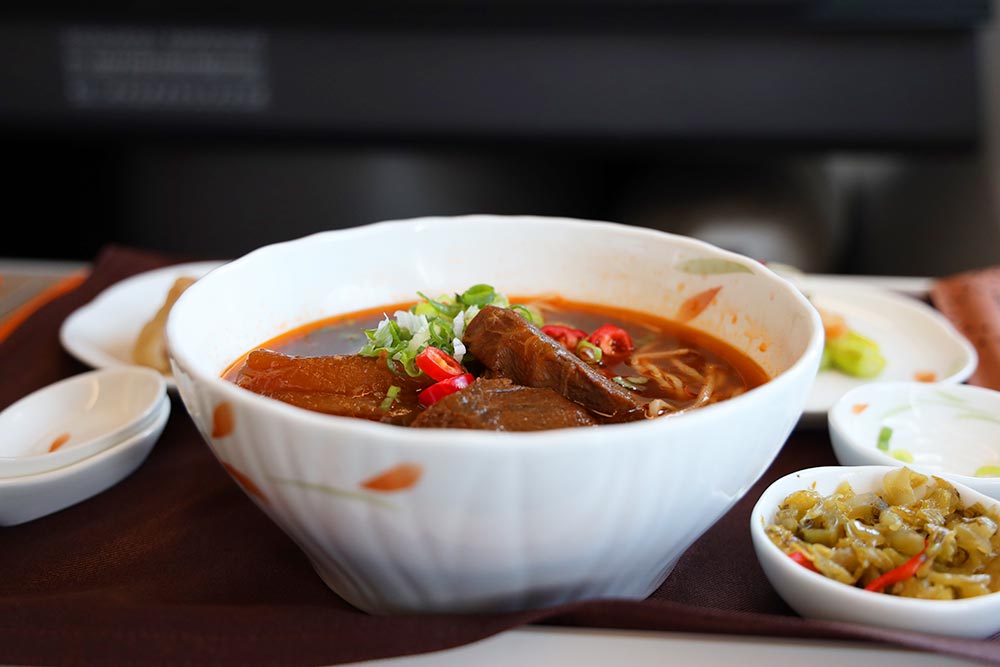 エバー航空ビジネスクラス　機内食　鼎泰豊　
