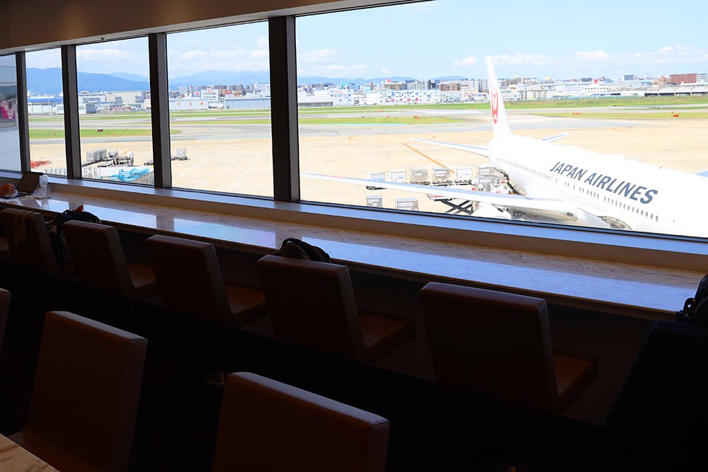 ANAスイートラウンジ福岡　ラウンジからの景色