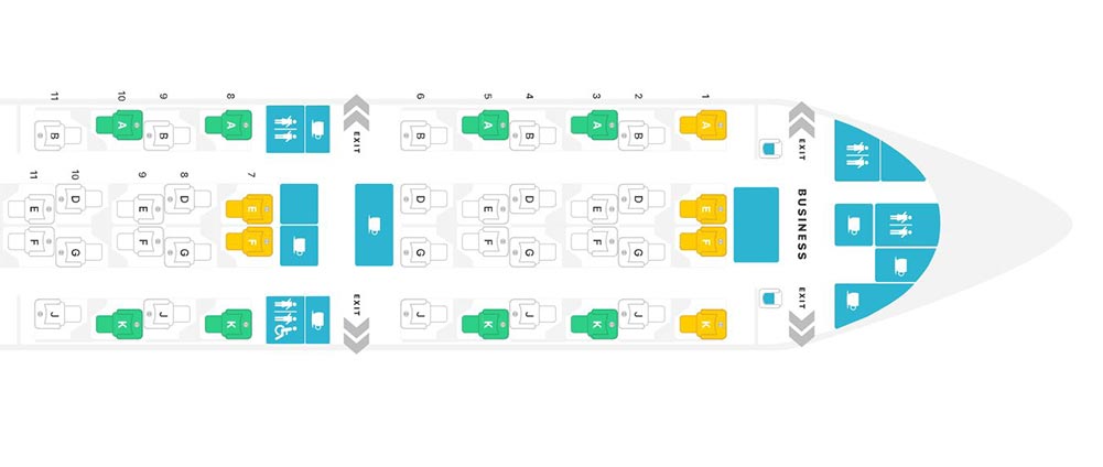 カタール航空シートマップ