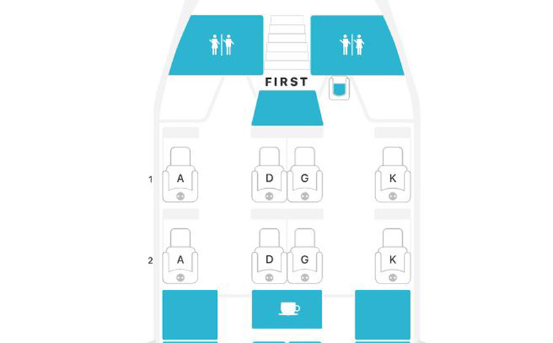 A380ファーストクラスシートマップ