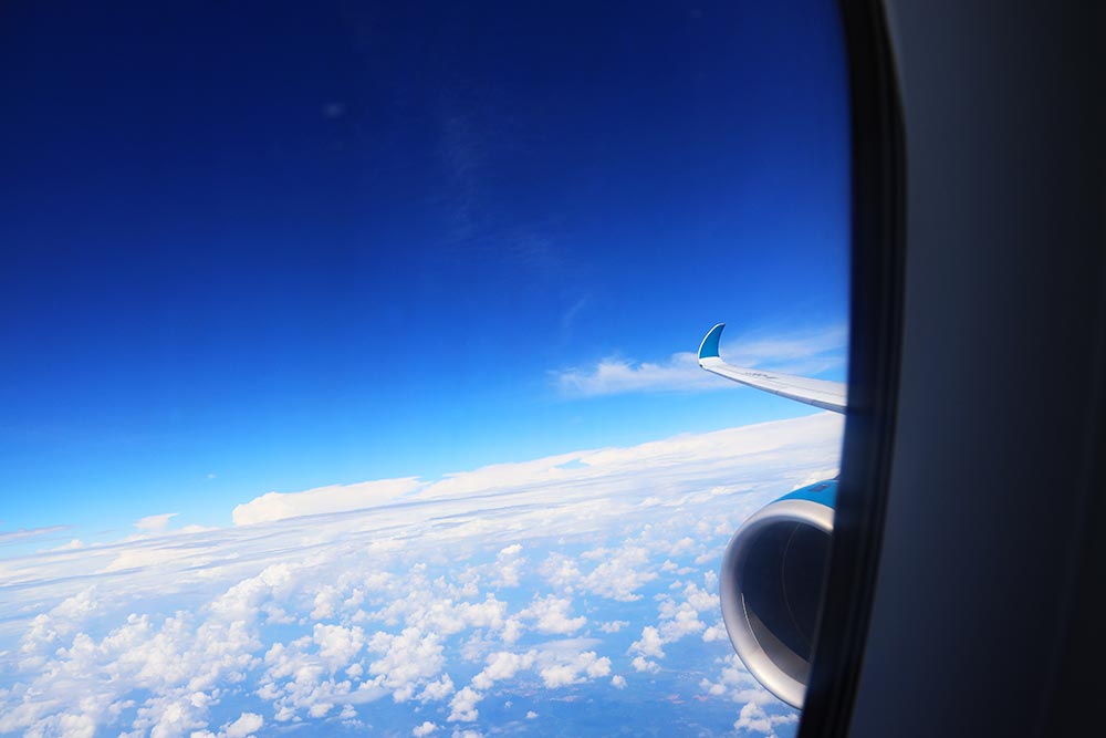 ベトナム上空