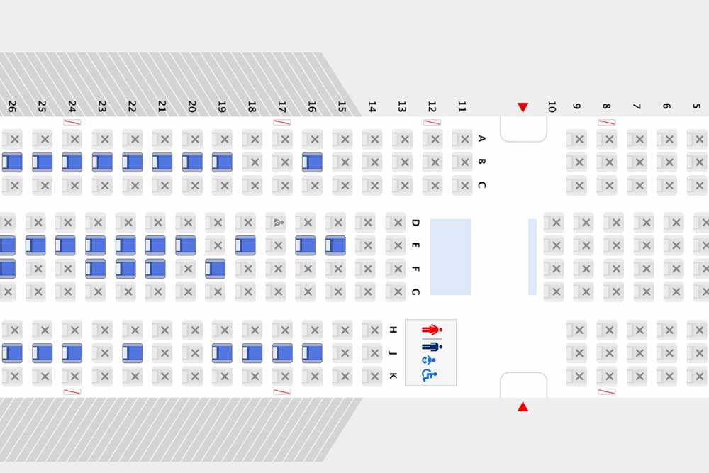 ANA沖縄線シートマップ