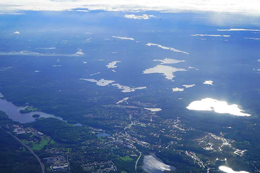 ヨーテボリ上空