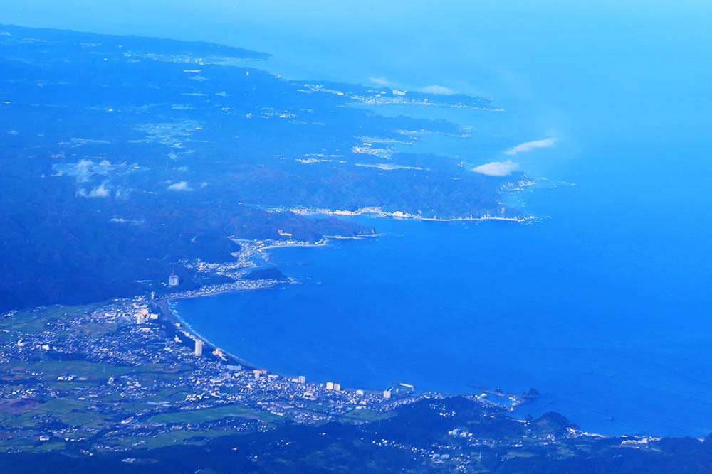 房総半島上空 房総半島上空