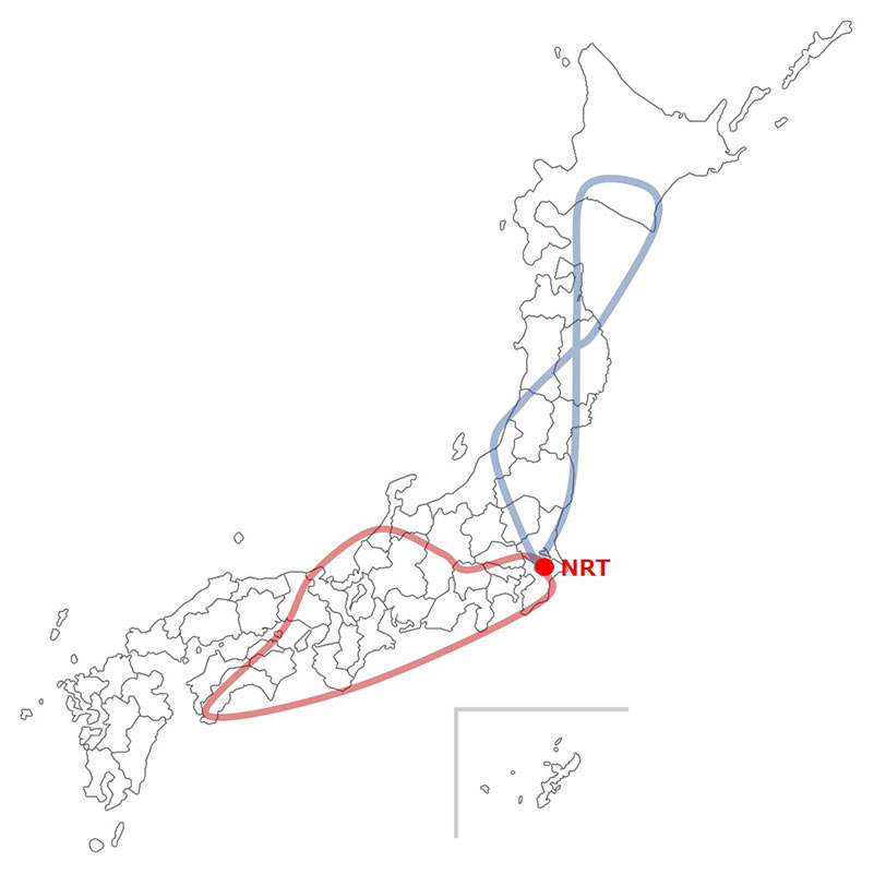 飛行ルート
