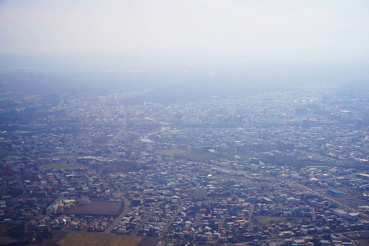 千歳市上空