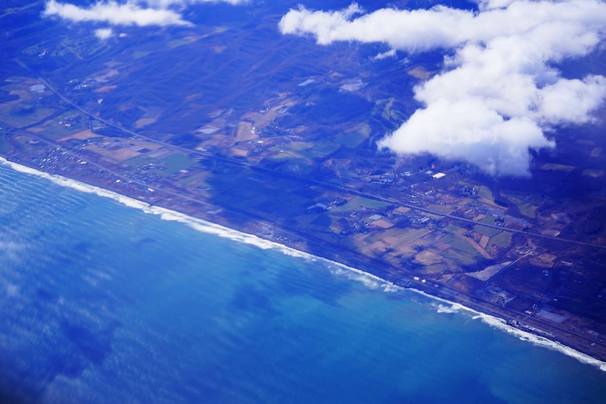 北海道　上空