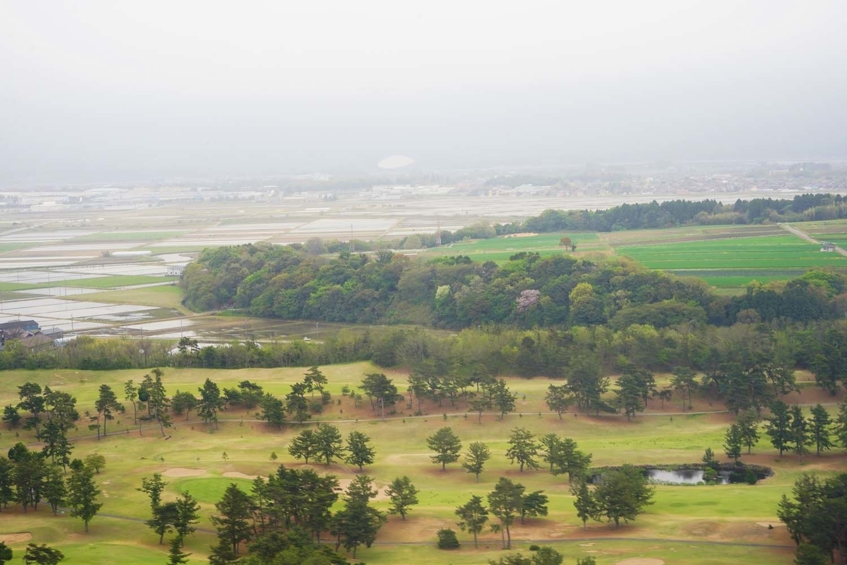 小松空港　上空