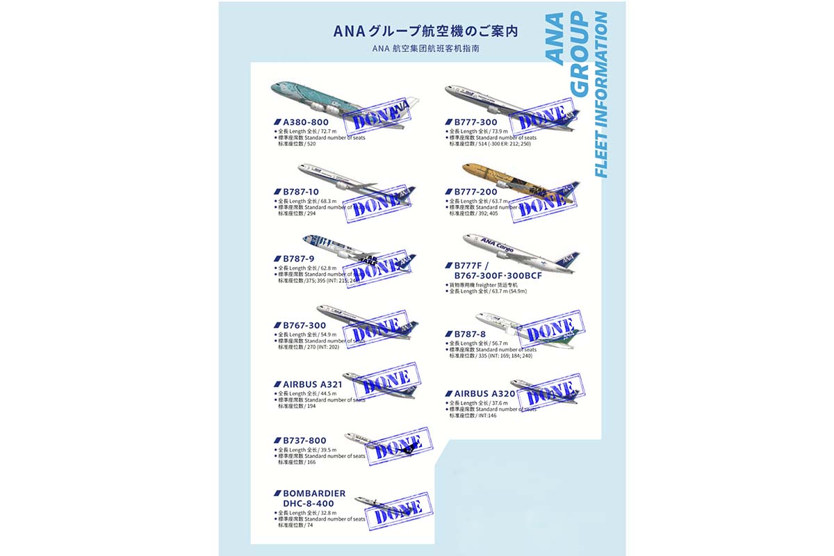 ANA旅客機コンプリート