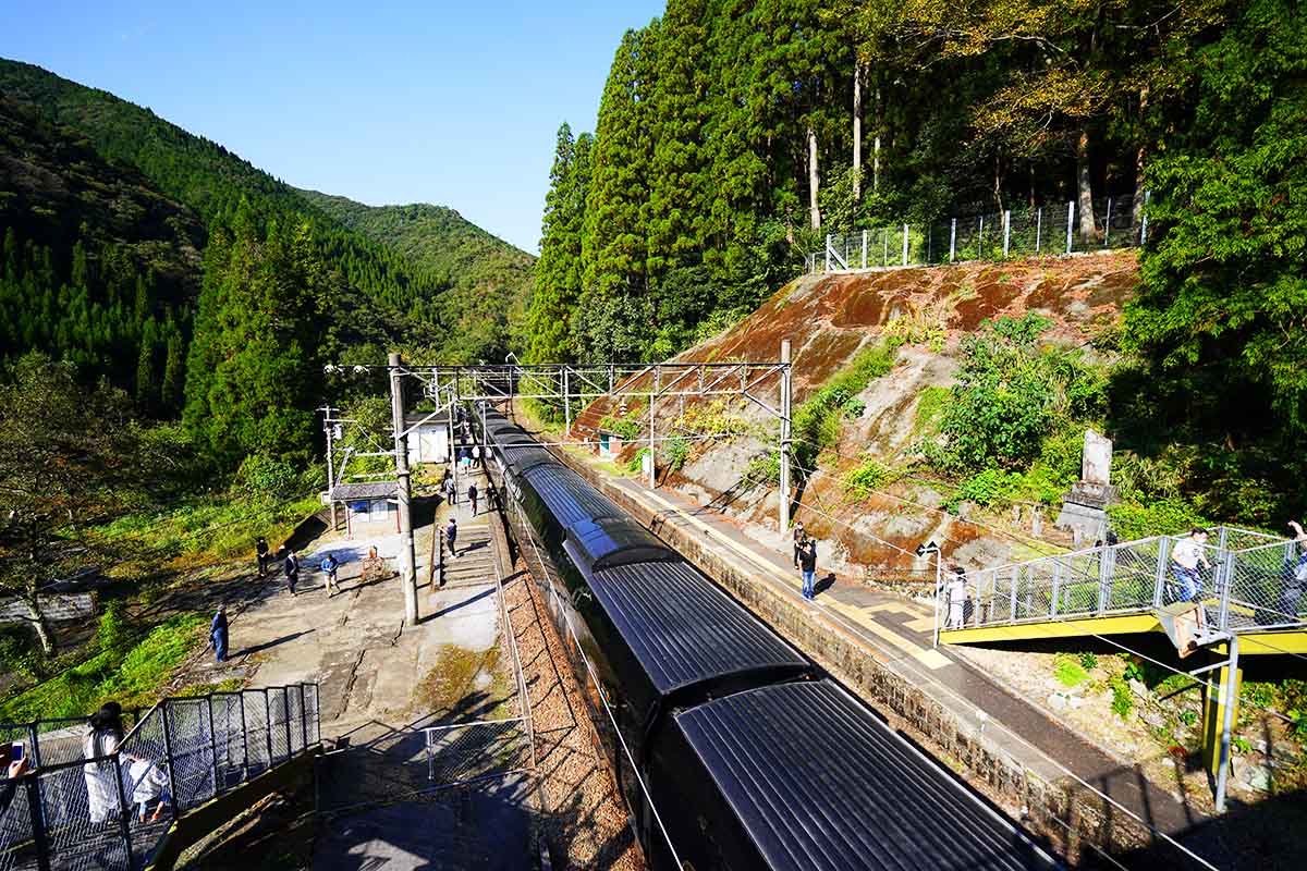 宗太郎駅のこ線橋からの景色