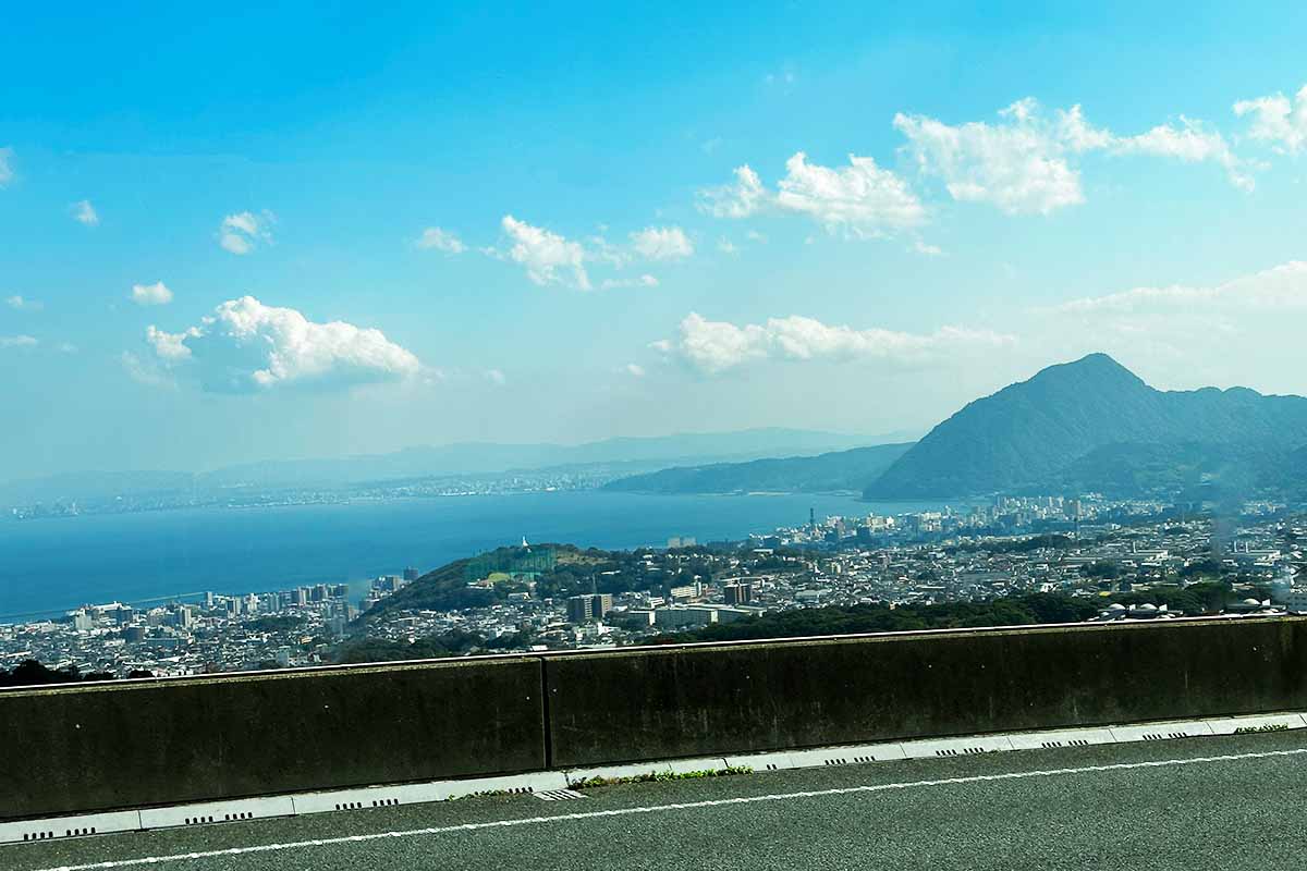 別府市内の景色