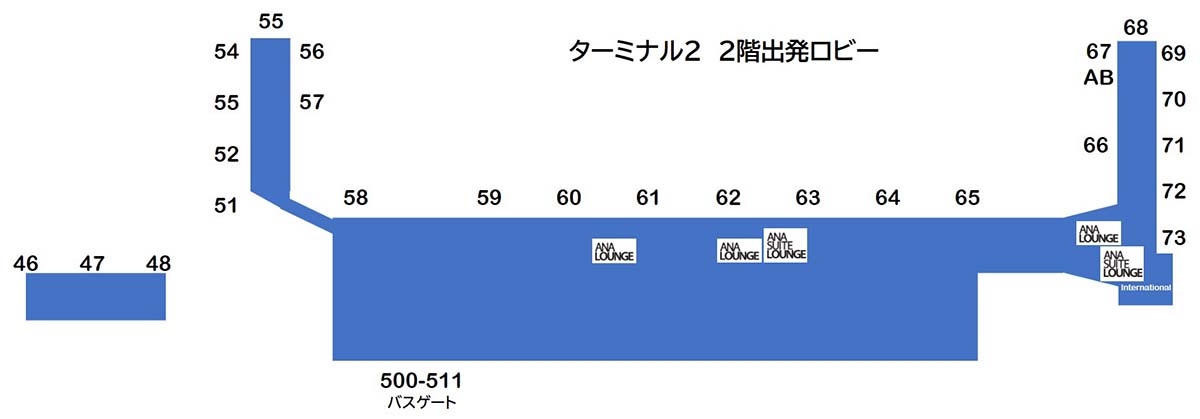 羽田空港第２ターミナル　フロアマップ