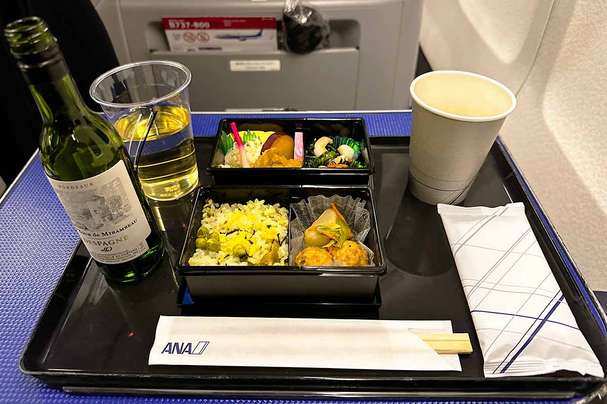 プレミアムクラス機内食