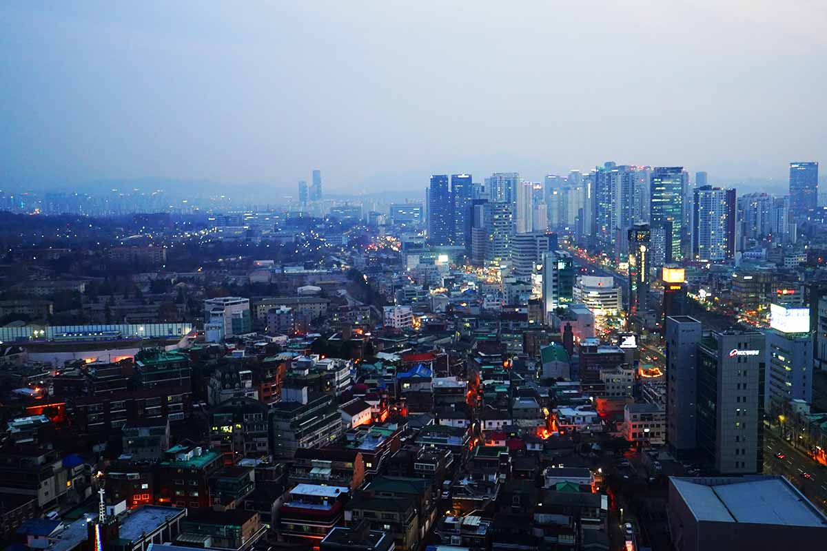 フォーポイントバイシェラトンソウルステーション　窓からの景色