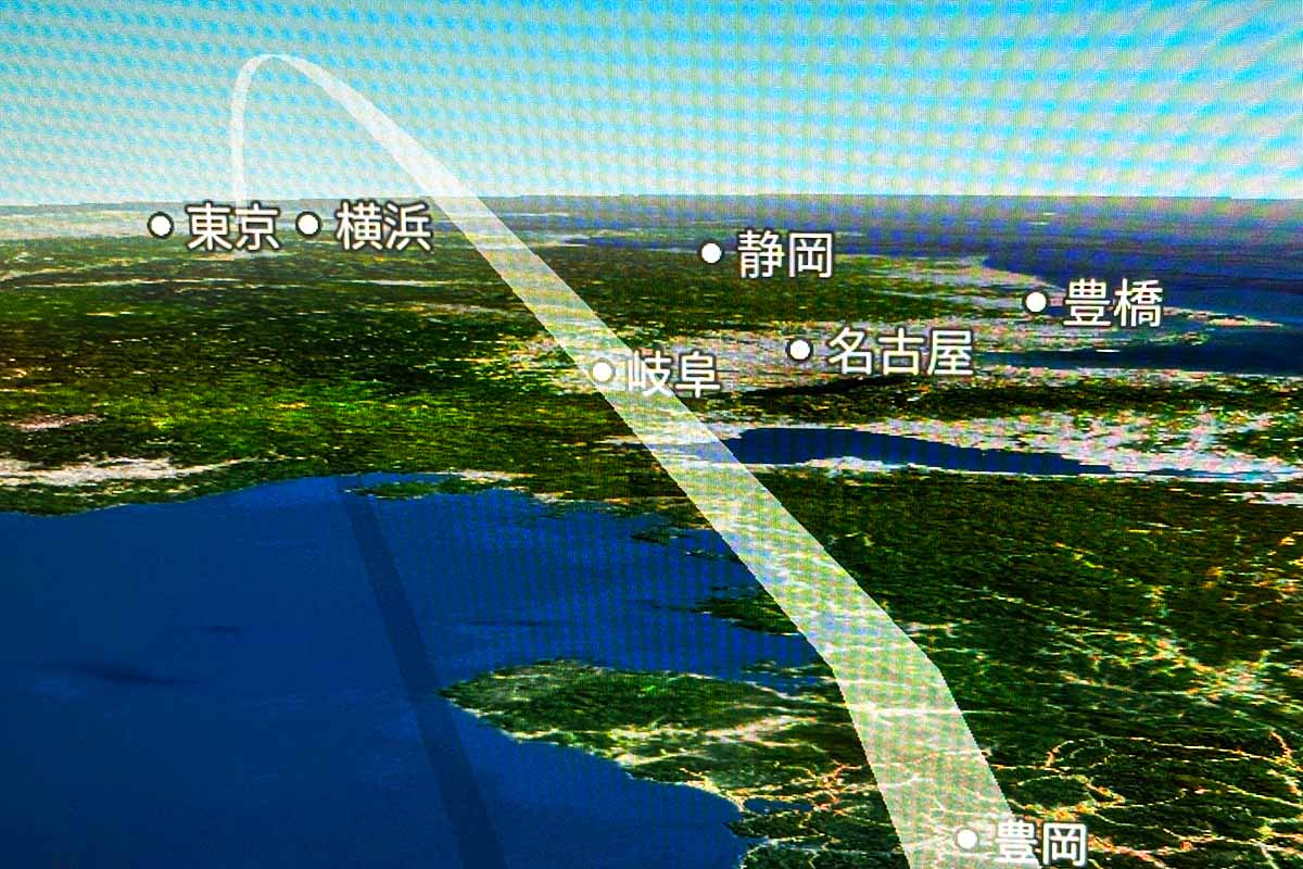 ANA ソウル金浦線飛行ルート