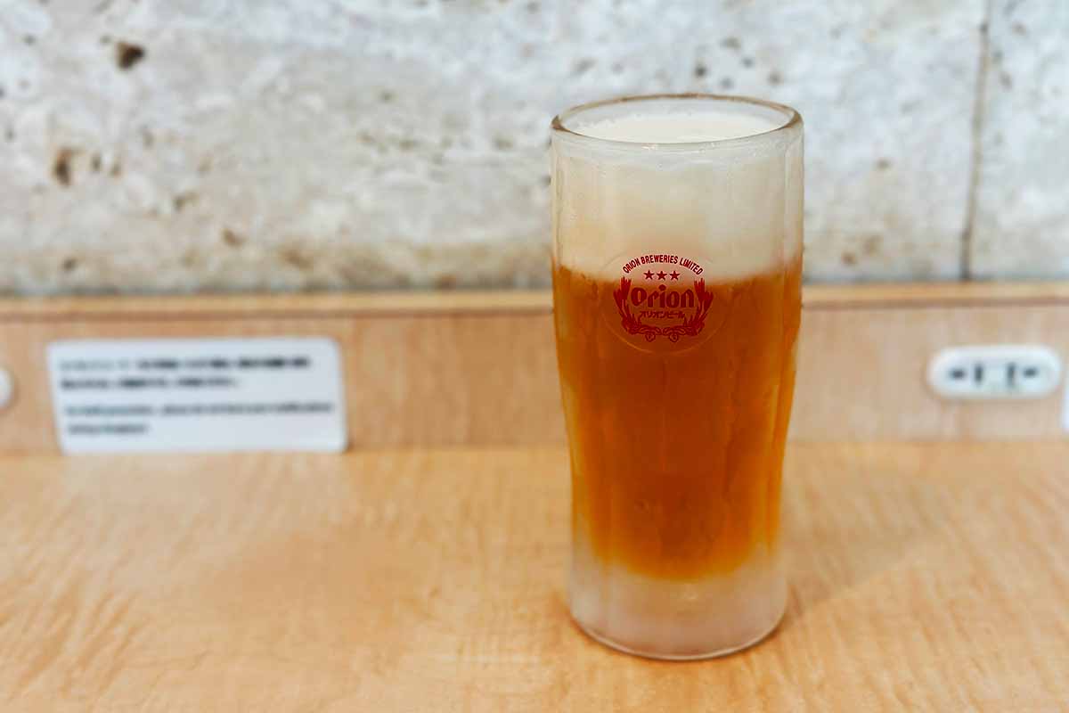 石垣空港オリオン生ビール