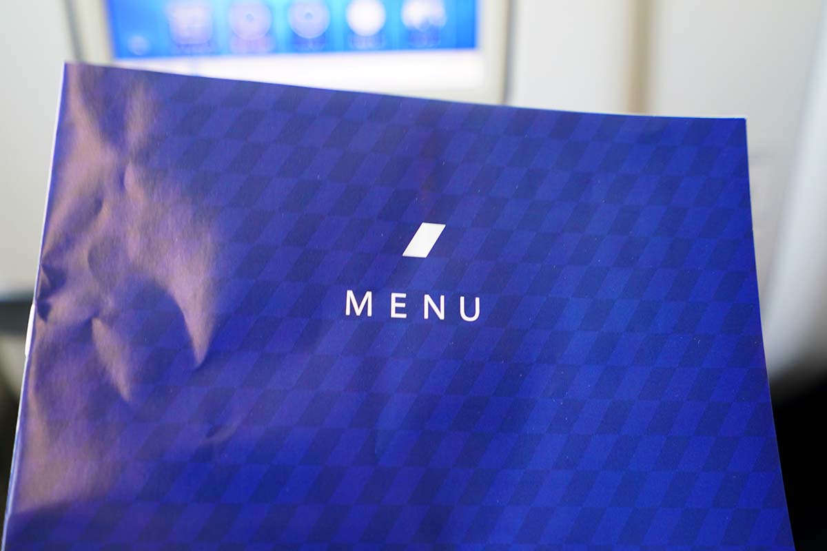 ANA ビジネスクラス機内食メニュー