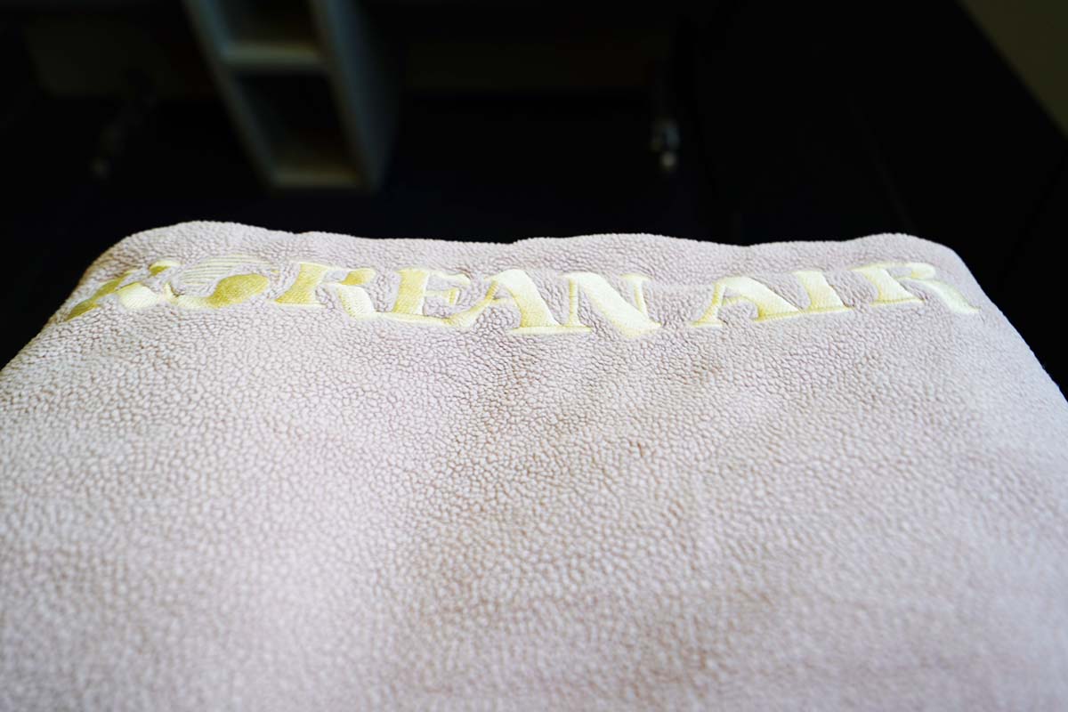 大韓航空A330-300 ビジネスクラス　ブランケット