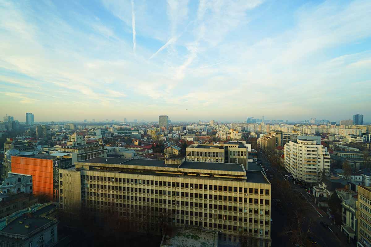 シェラトンブカレストホテル　窓からの景色