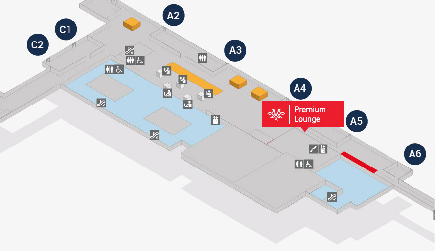 ベオグラード空港マップ
