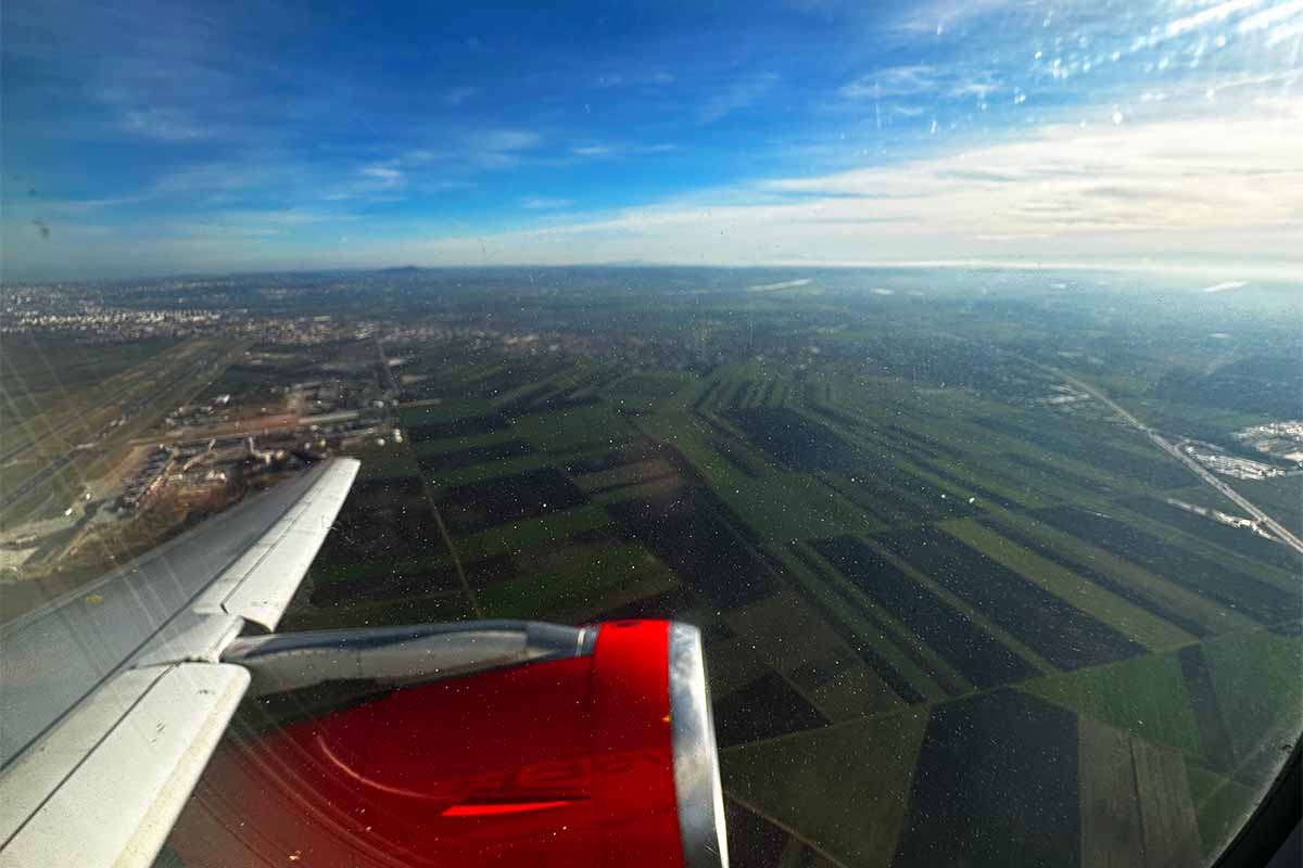 ベオグラード空港離陸