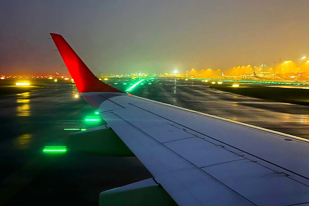 コペンハーゲン空港着陸