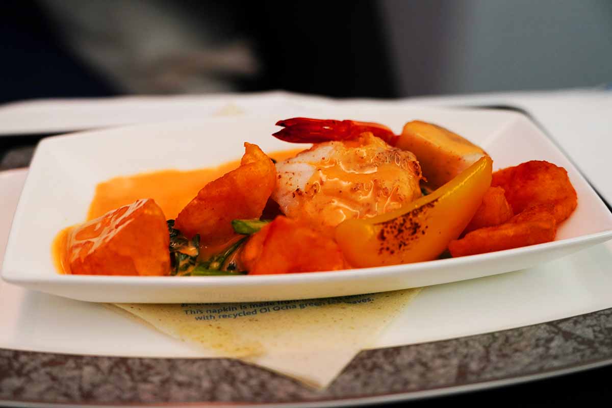 ANA Business class main dish