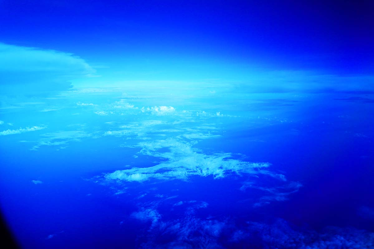 ANA airplance view pacific